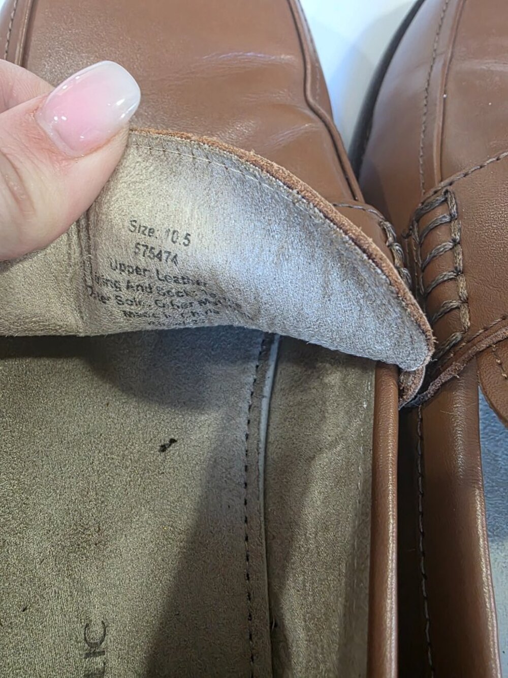 Banana Republic Men’s Brown‎ Leather Loafers Ortholite Size 10.5 - Picture 3 of 7